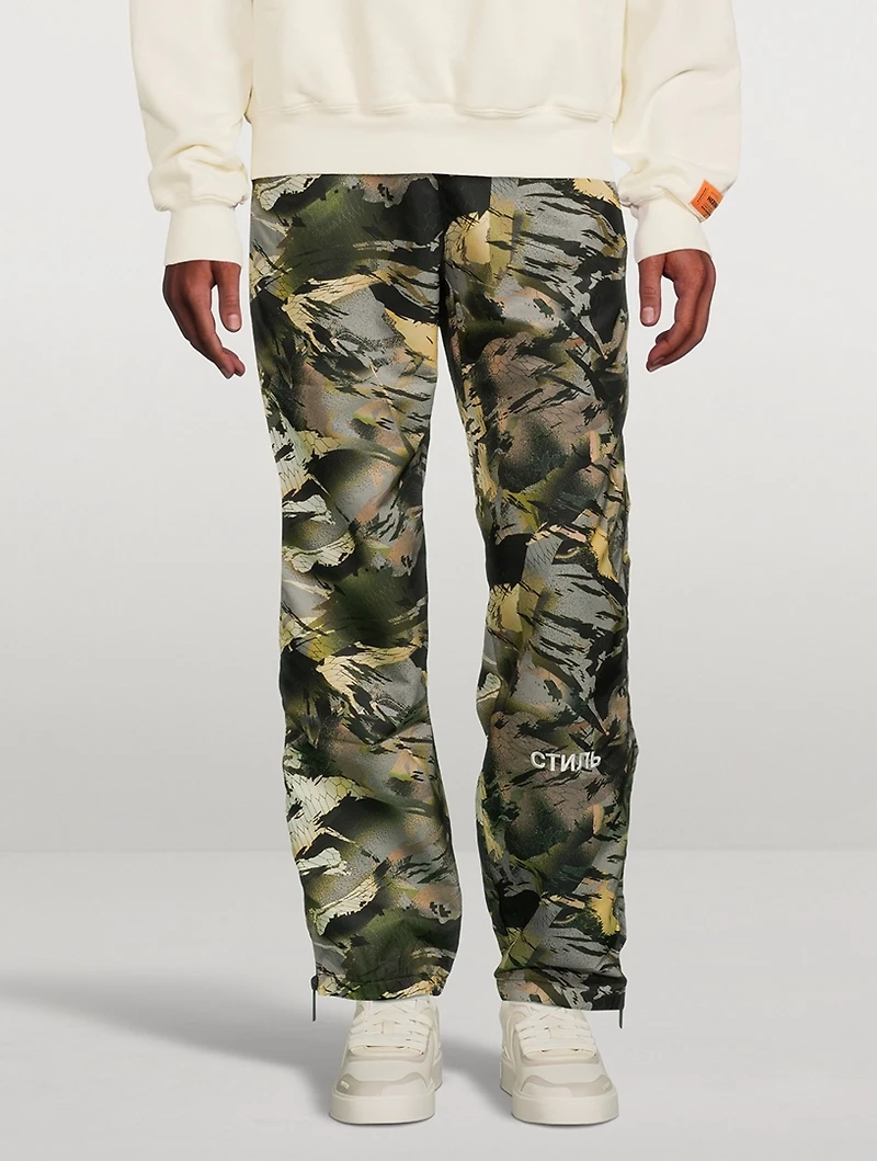 Nylon Full-Zip Track Pants