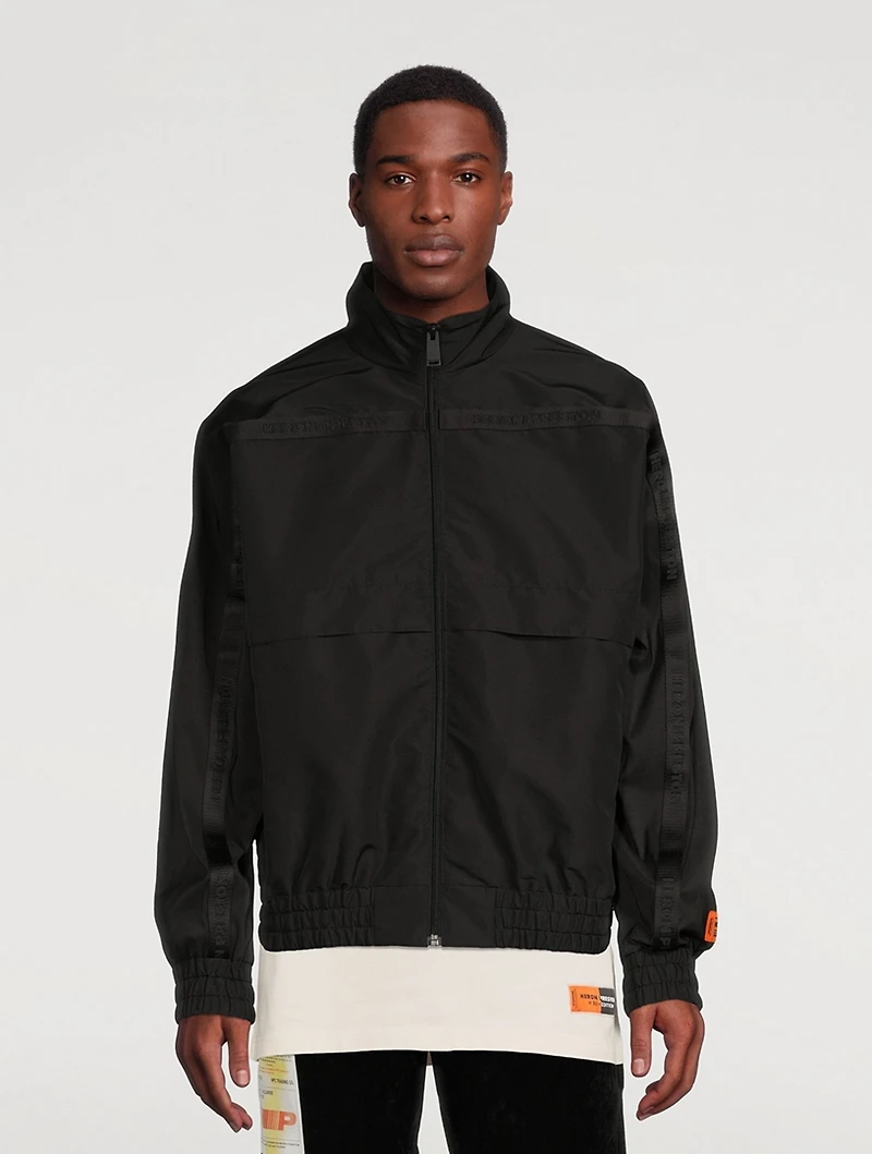 Ex-Ray Windbreaker Jacket With Logo Tape