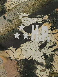 Nylon Pullover Windbreaker Jacket Camo Print