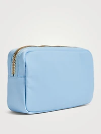 Small Nylon Pouch With Stuff Lettering