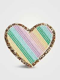 Glitter Heart Patch