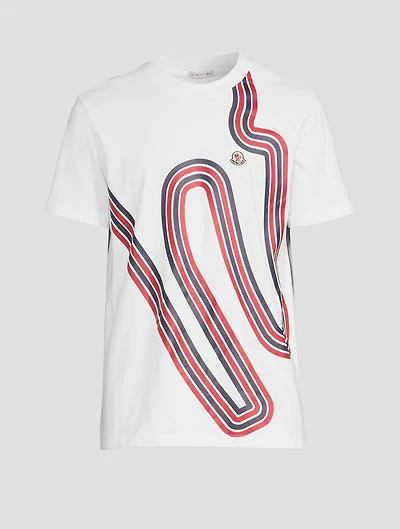 Cotton T-Shirt Circuit Print