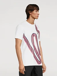 Cotton T-Shirt Circuit Print