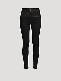 Skinny Jeans With Leather Band