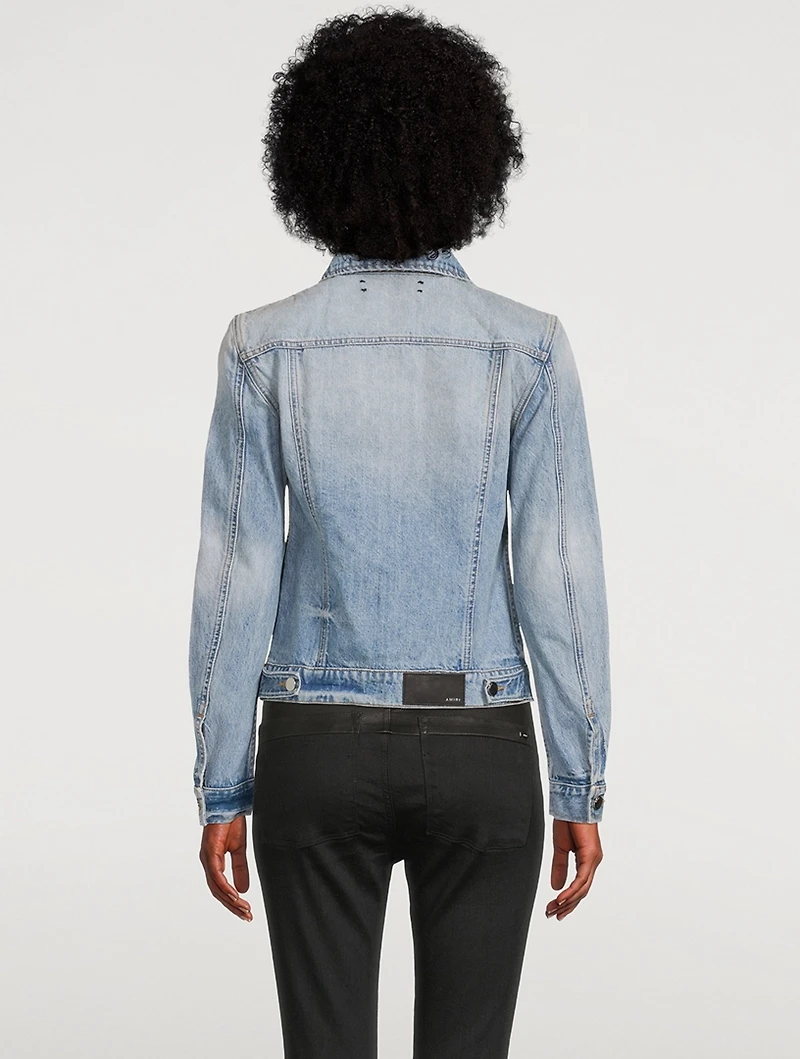 Strong Shoulder Denim Trucker Jacket