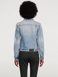 Strong Shoulder Denim Trucker Jacket