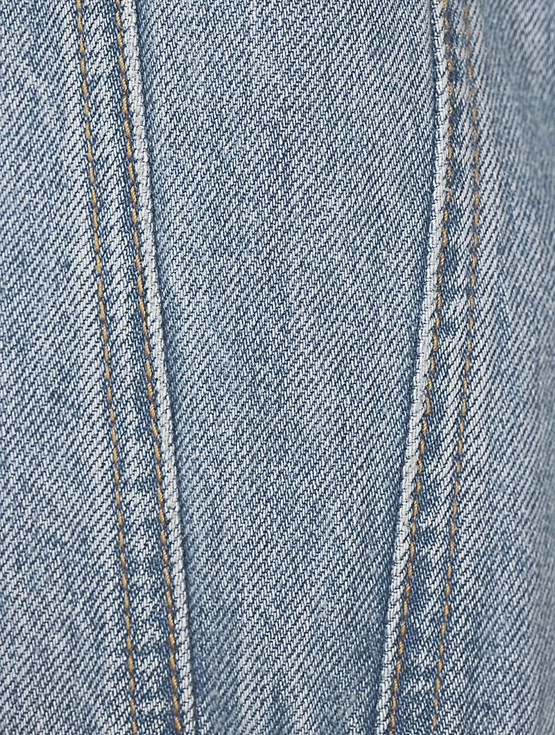 Strong Shoulder Denim Trucker Jacket