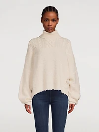 Hybrid Cable Rib Cashmere Sweater