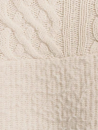 Hybrid Cable Rib Cashmere Sweater