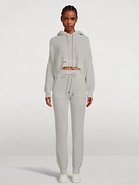 Oversized Rib-Knit Hoodie