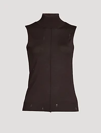 Mockneck Cashmere Shell