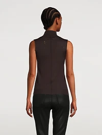 Mockneck Cashmere Shell