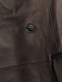 Oversized Leather Blazer