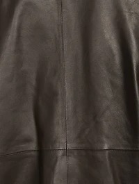 Strong Shoulder Leather T-Shirt