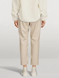 Caden Faux Leather Tailored Trousers