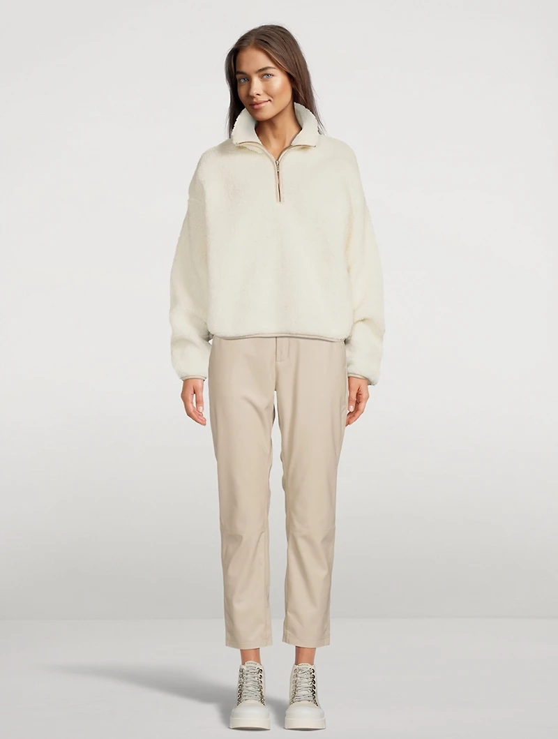 Caden Faux Leather Tailored Trousers