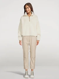 Caden Faux Leather Tailored Trousers