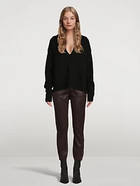 Mayslie Coated Denim Joggers