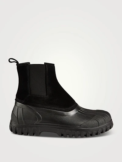 Balbi Suede And Rubber Ankle Boots