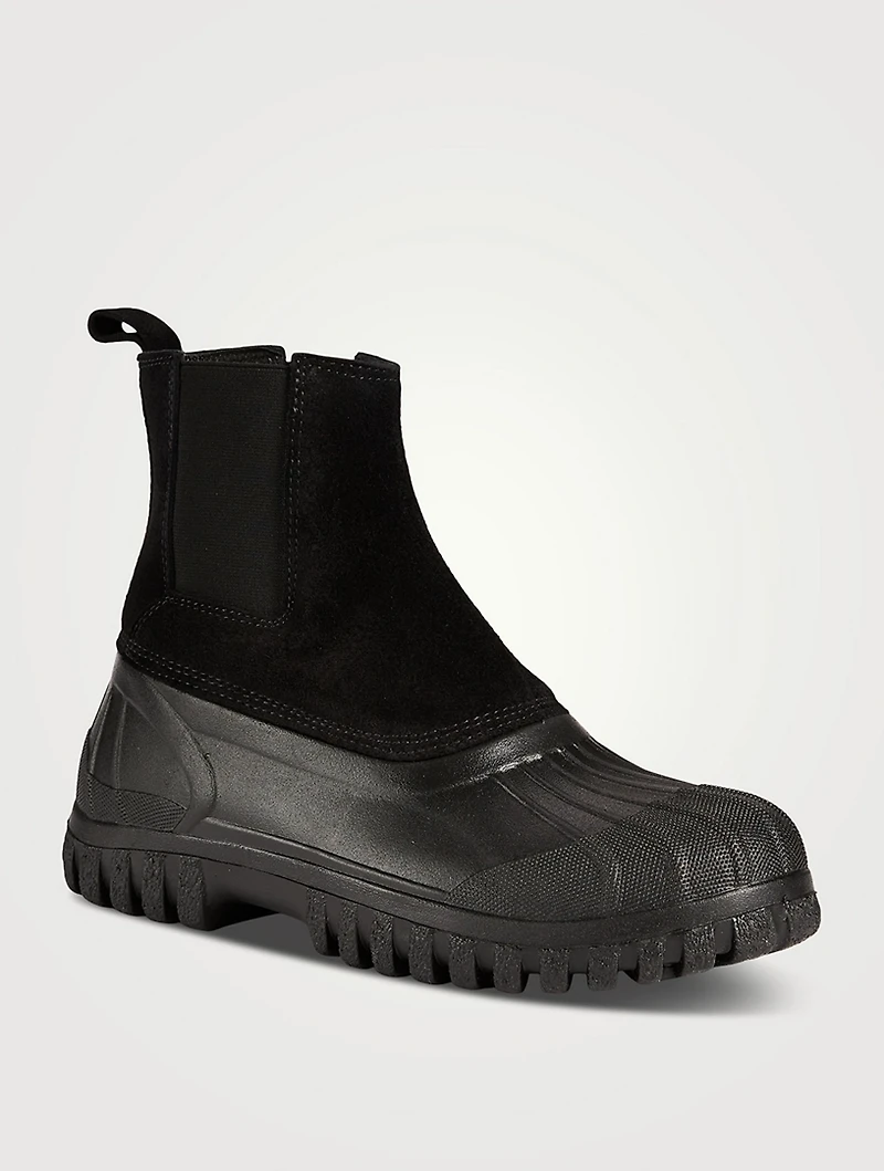 Balbi Suede And Rubber Ankle Boots