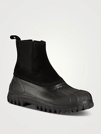 Balbi Suede And Rubber Ankle Boots