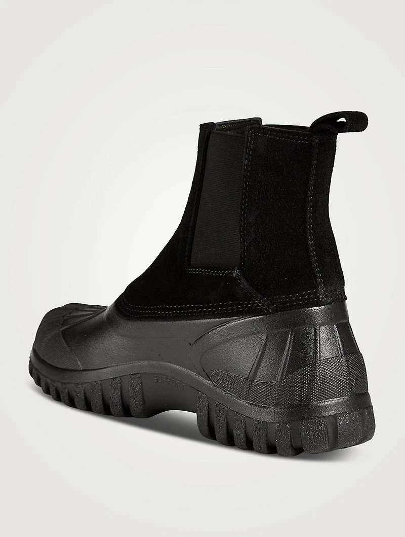 Balbi Suede And Rubber Ankle Boots