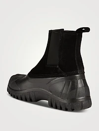 Balbi Suede And Rubber Ankle Boots