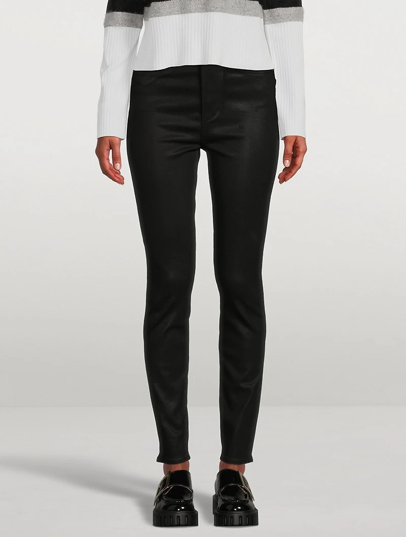 Cheeky Coated Skinny Jeans