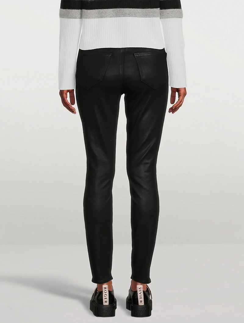 Cheeky Coated Skinny Jeans