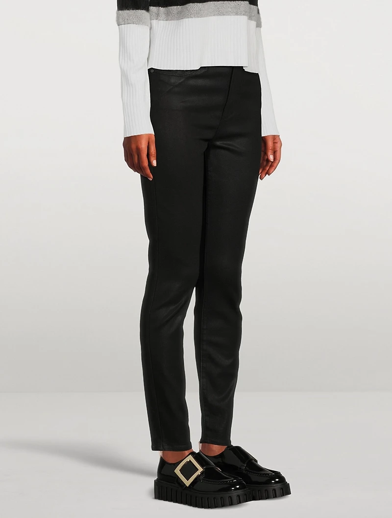 Cheeky Coated Skinny Jeans