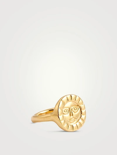 24K Gold Vermeil Sun Ring