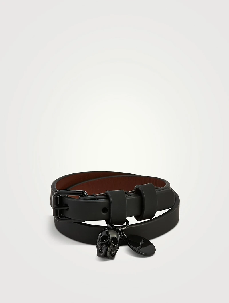Leather Double Wrap Bracelet