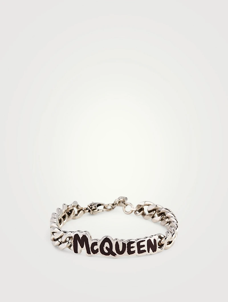 Graffiti Cut-Out Chain Bracelet