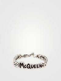 Graffiti Cut-Out Chain Bracelet