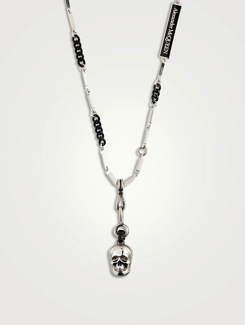 Double Face Skull Chain Necklace