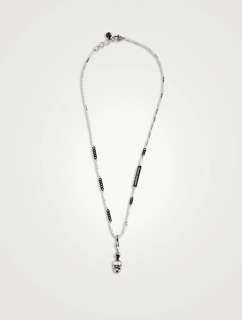 Double Face Skull Chain Necklace