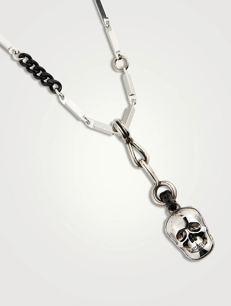 Double Face Skull Chain Necklace