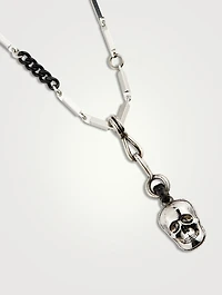 Double Face Skull Chain Necklace