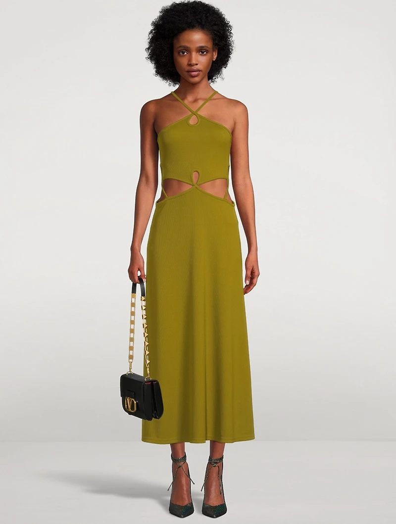 Loophole Cutaway Sleeveless Dresses