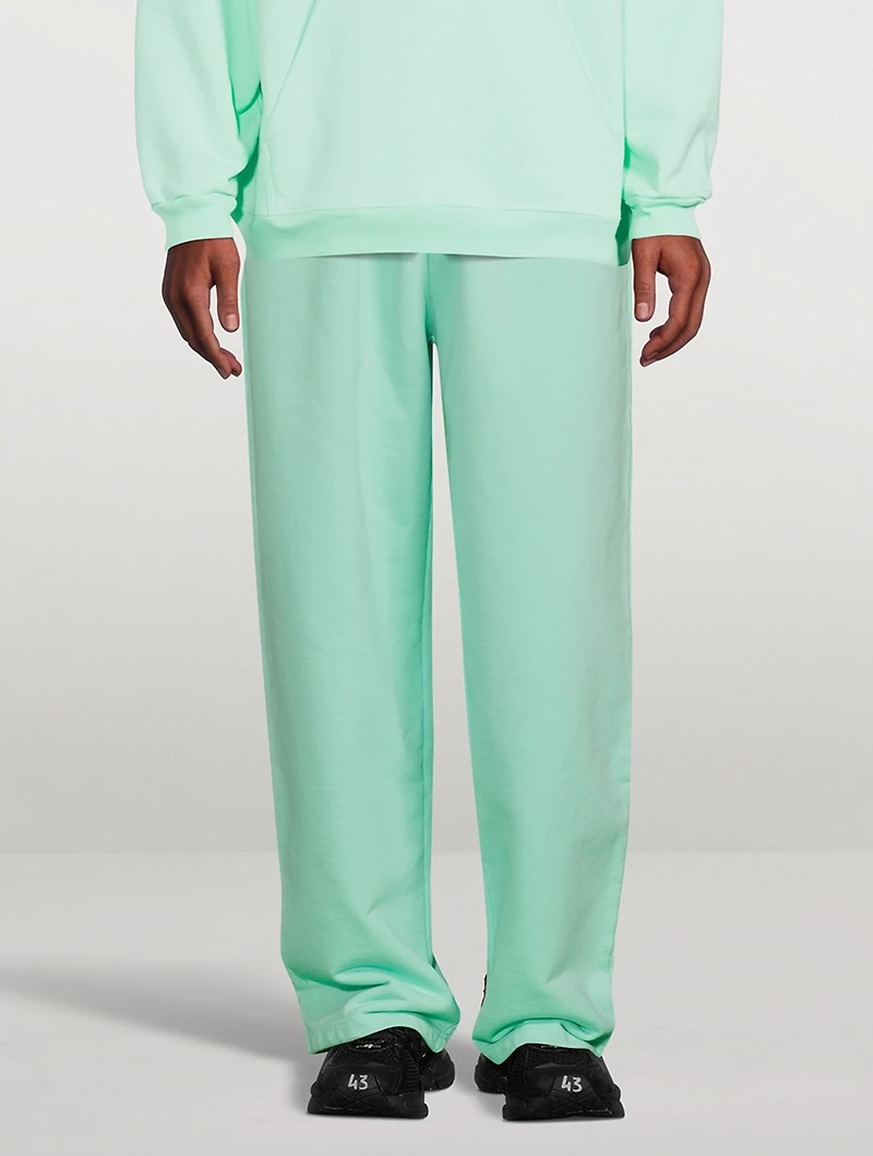 Cotton Fleece Logo Sweatpants