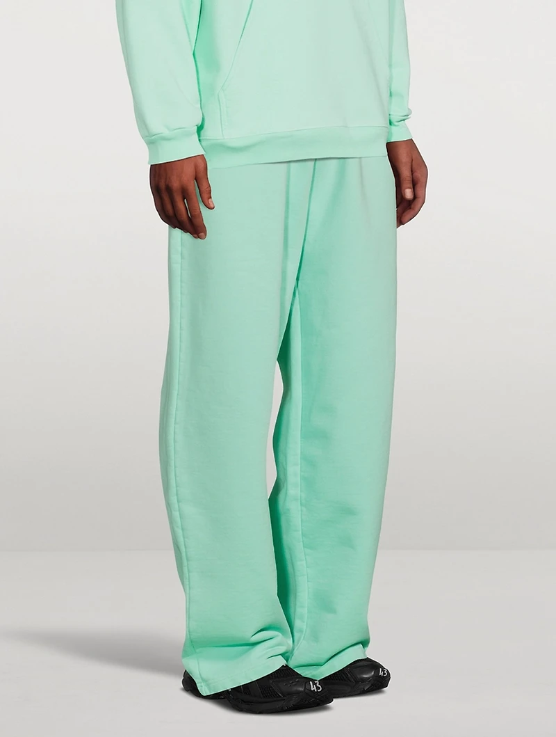 Cotton Fleece Logo Sweatpants