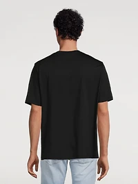 Cotton T-Shirt With Multicolour Logo