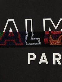 Cotton T-Shirt With Multicolour Logo