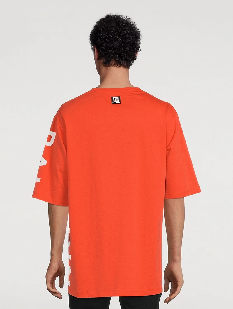 Cotton Logo Oversized T-Shirt