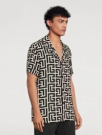Short-Sleeve Shirt Monogram Print