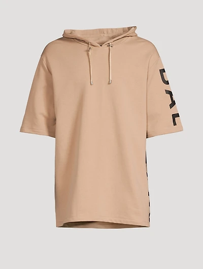 Short-Sleeve Oversized Hoodie
