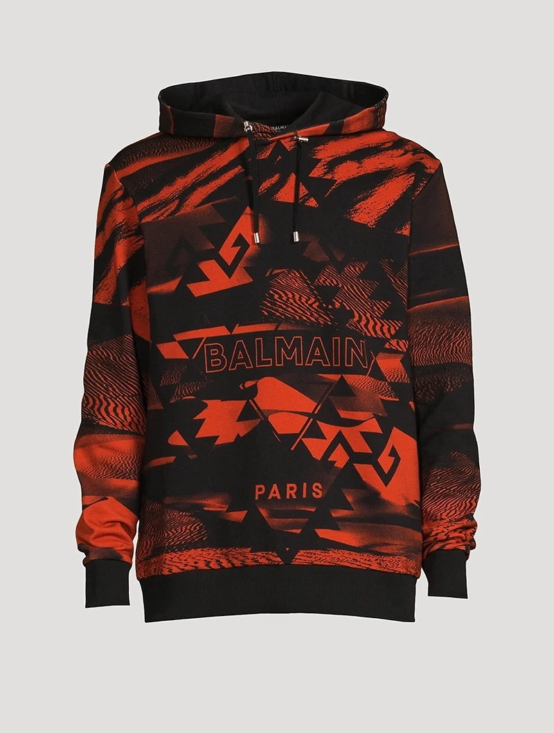 Cotton Printed Logo Hoodie