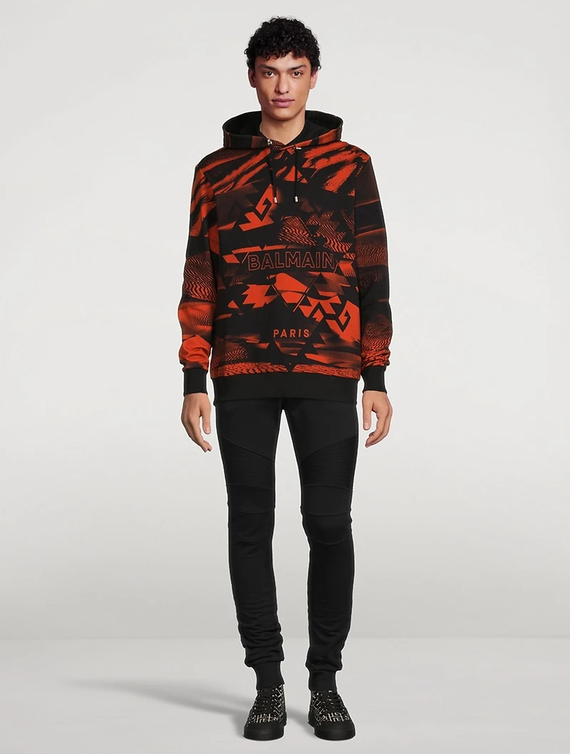 Cotton Printed Logo Hoodie