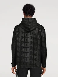 Maxi Monogram Hoodie With Logo Tape
