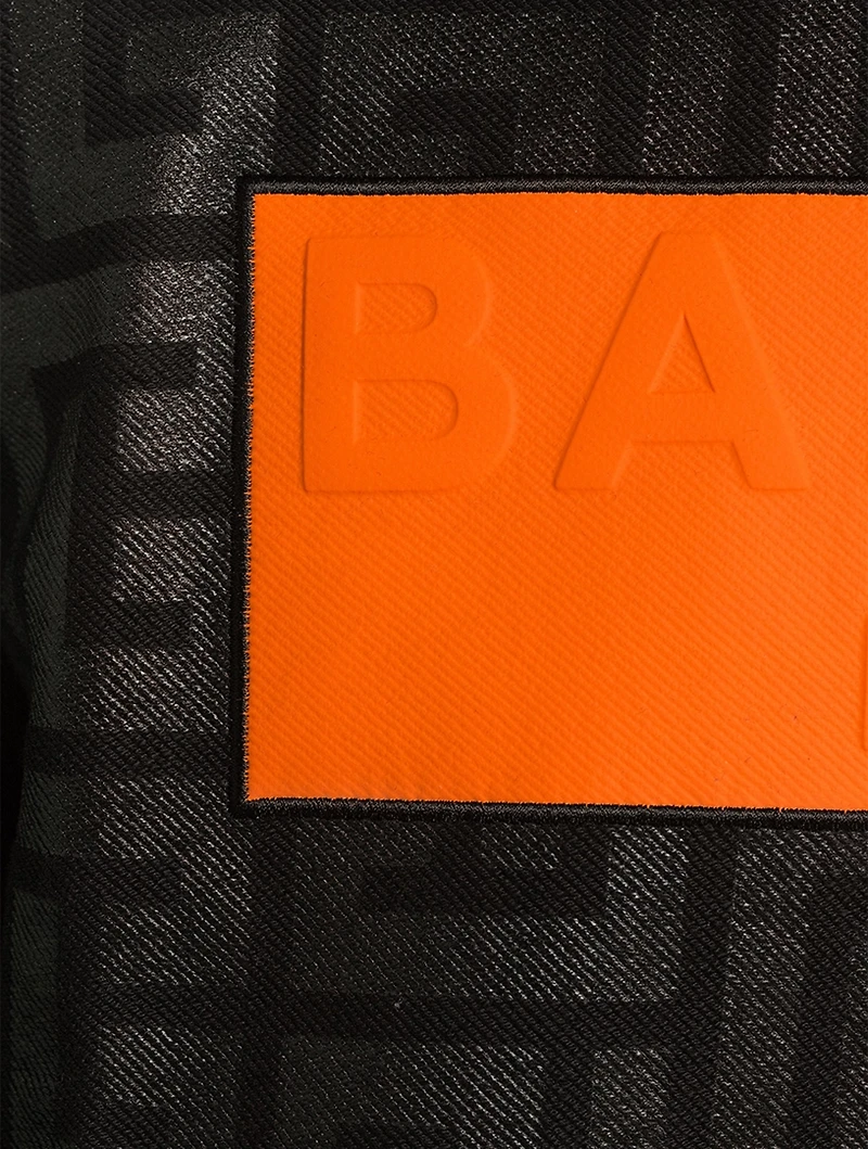 Maxi Monogram Hoodie With Logo Tape